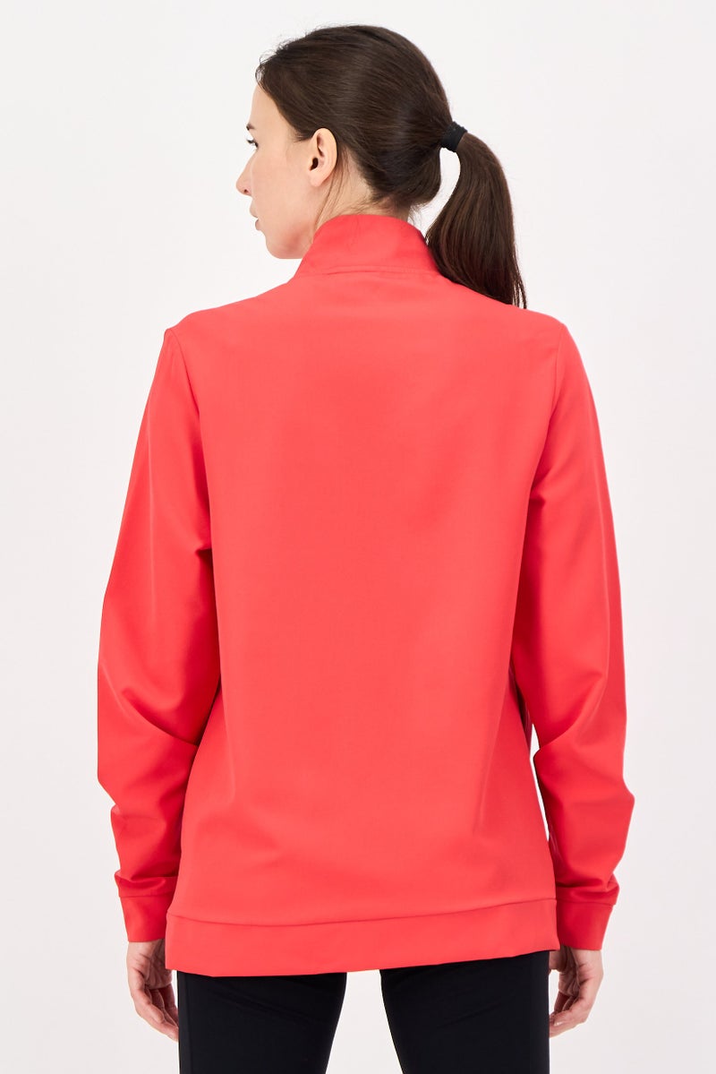 CASTORE Women Sportswear Fit Long Sleeve Training Track Jacket, Red - Image 3